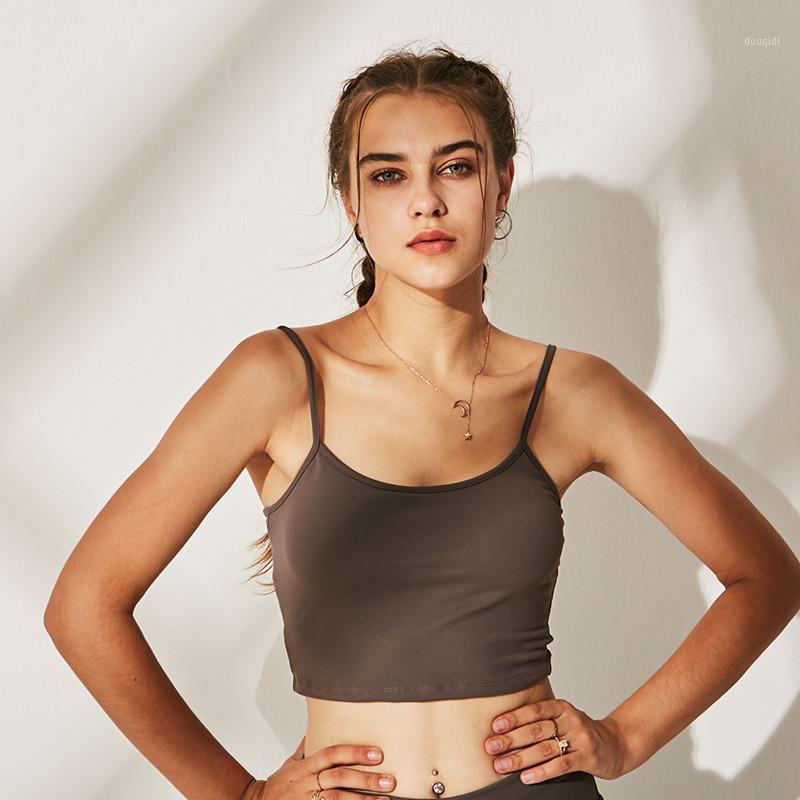 

UA ROCK Sports Bra Tank Women Fitness Top Gym Push Up Bra Sports Running Jogger Brassiere Sexy Yoga Padded Crop Top1, Black