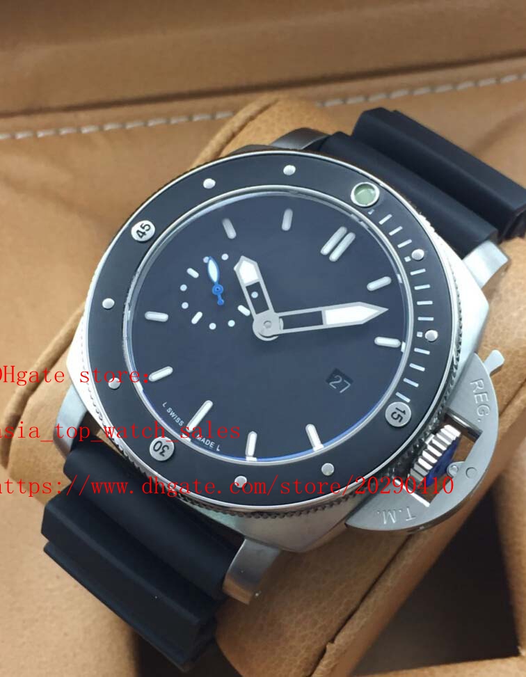 

Topselling watch Mechnaical Automatic 47mm Black dial 316 L steel Case Ceramic bezel Auto Date High quality PM 01389 Mens Watches No box