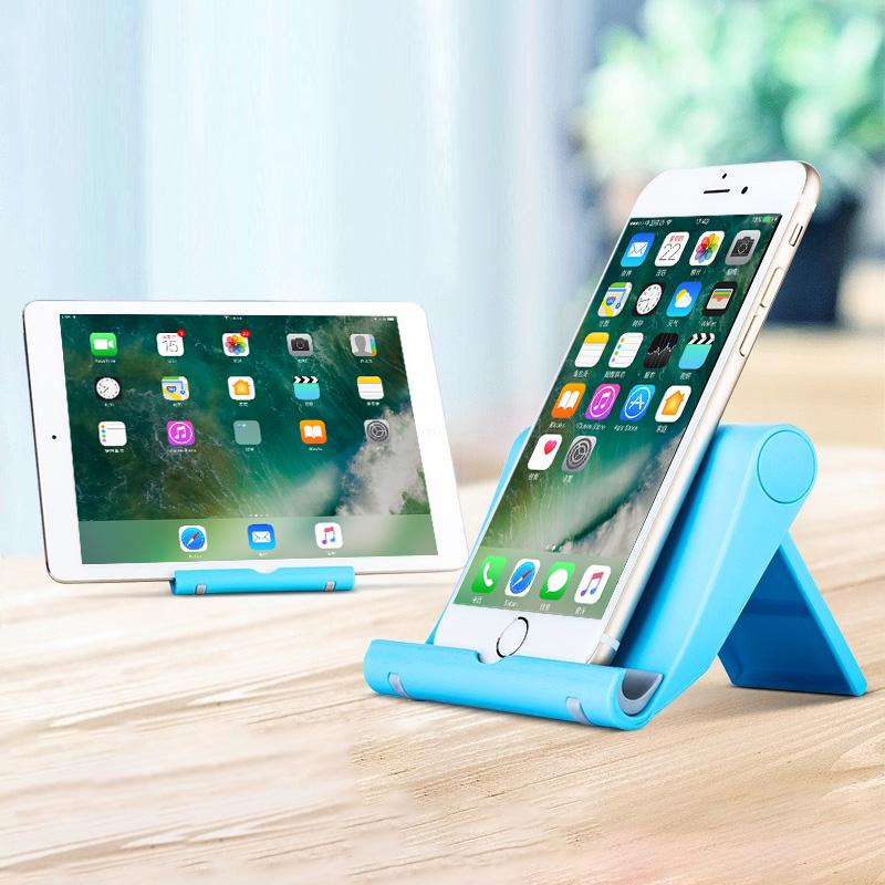 

FONKEN Universal Phone Holder Desk Stand Base For Smartphone Candy Color Mobile Phone Bracket Laptop Tablet Holder Desktop Mount, Normal black