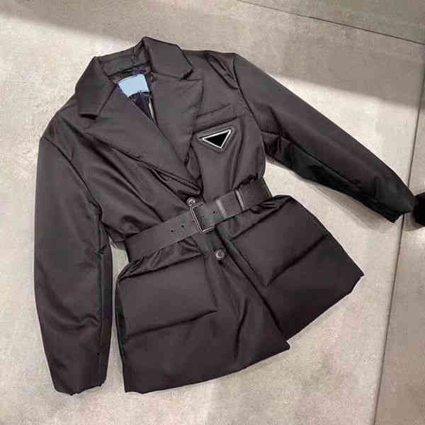 

Women' Down & Parkas With Winter Jacket Adjustable Waist For Women Long Coat Lady Slim Jackets Letter Budge Sequins Outwear Sytle Warm Coats 1QS3, Fashion bag