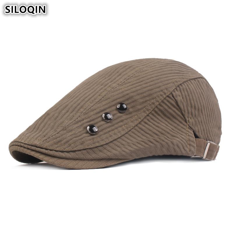 

Berets SILOQIN Novelty Personality Men's Cotton Adjustable Size Women Tongue Cap Fashion Brands Hats For Men, Black