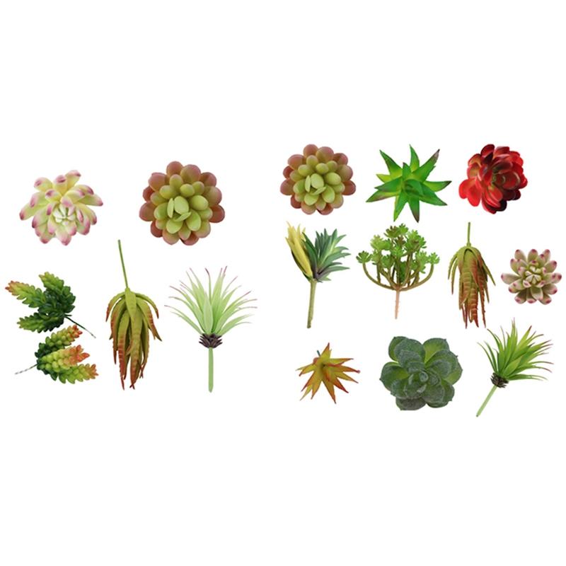 

New 16 Pcs Succulents Artificial Unpotted Decor Set 10Pcs Faux Succulent Plants for Garden Arrangement Decor, As shown