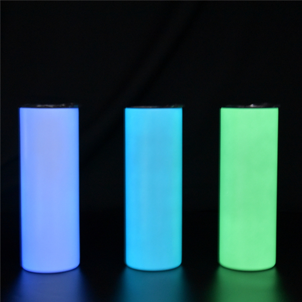 

20oz Sublimation Glow in the Dark Tumbler Skinny Tumbler Easter Day in Bulk Glow in the Dark Creative Mugs Wholesale Stainless Steel Water Bottle, Blue