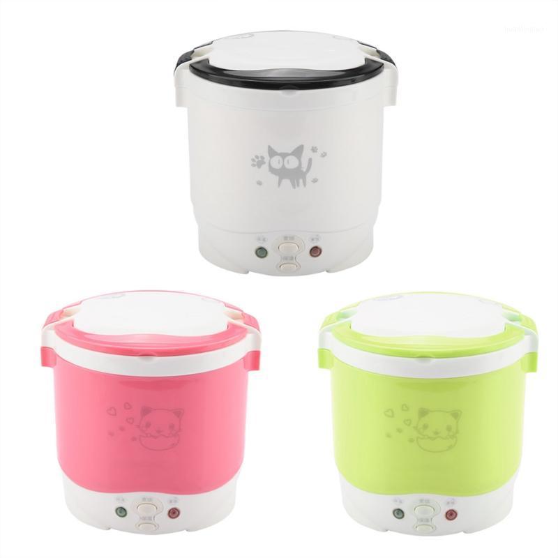 

1L Multi-use Electric Skillet Mini Portable Hot Pot Noodles Rice Cooker with Non-stick Rice Cooker White1