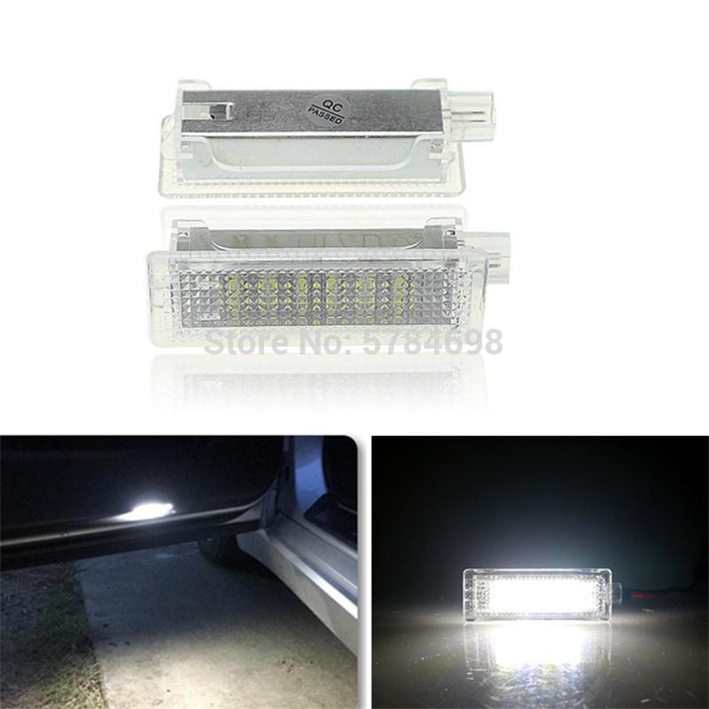 

2PCs White LED Car Door Light Foot Lamp Rear Trunk Lamp for MINI COOPER R50 R52 R53 R55 R56 R57 R58 R59 R60 Replacement, As pic