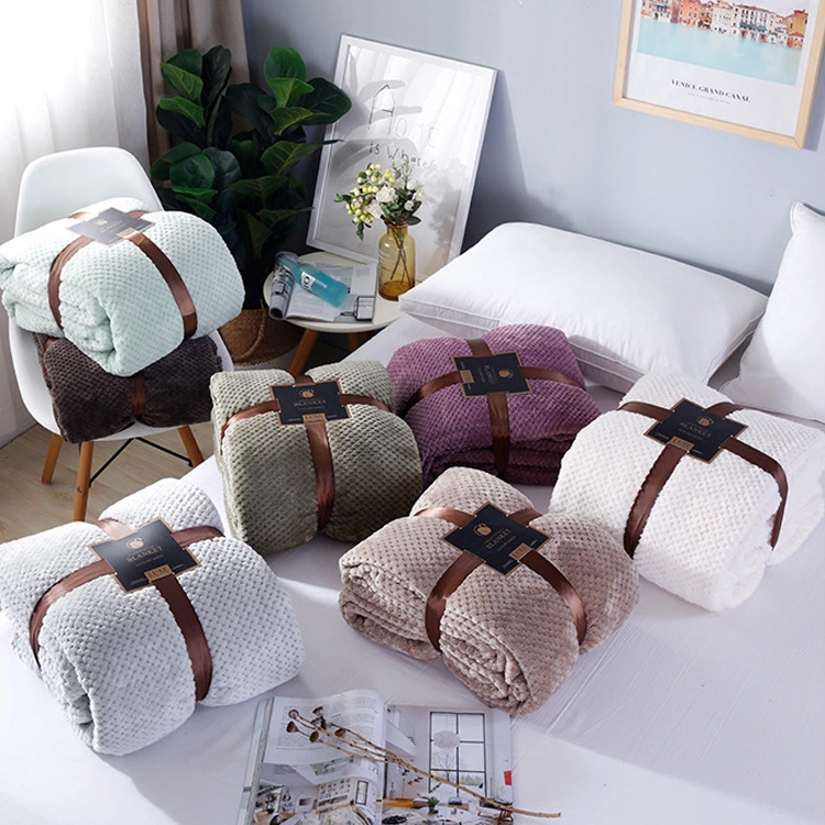 

2019 Winter New Babe Cashmere Coral Fleece Blanket Flannel Childrens Blanket Nap Blanket Knee Air Conditioning, Default color