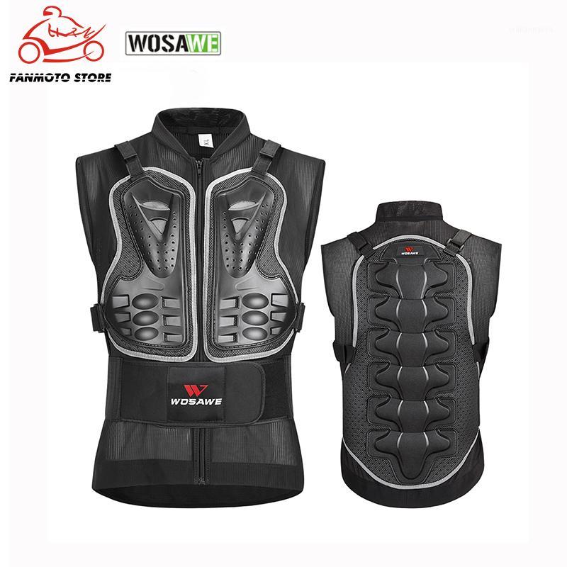 

WOSAWE Motorcycle Body Armor Vest Back Support Chest Protector Skateboard Outdoor Sports Cycling Skiing Protection Jackets1