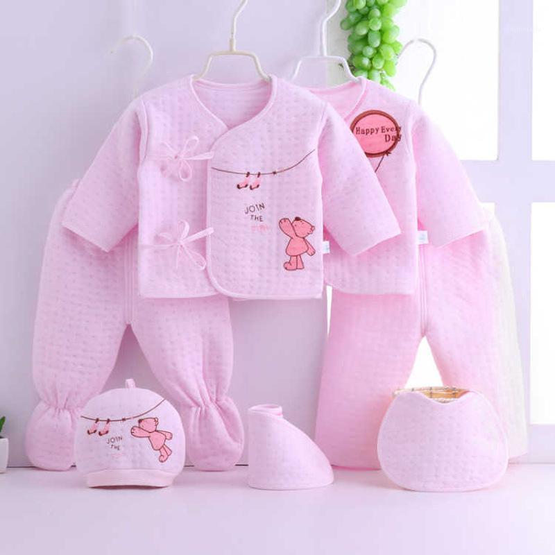 

7pcs autumn Baby coat bibs kids hats child trousers Newborn Foot pants baby clothes cotton long sleeves warm Outfits sets1, Ayj-csl7011