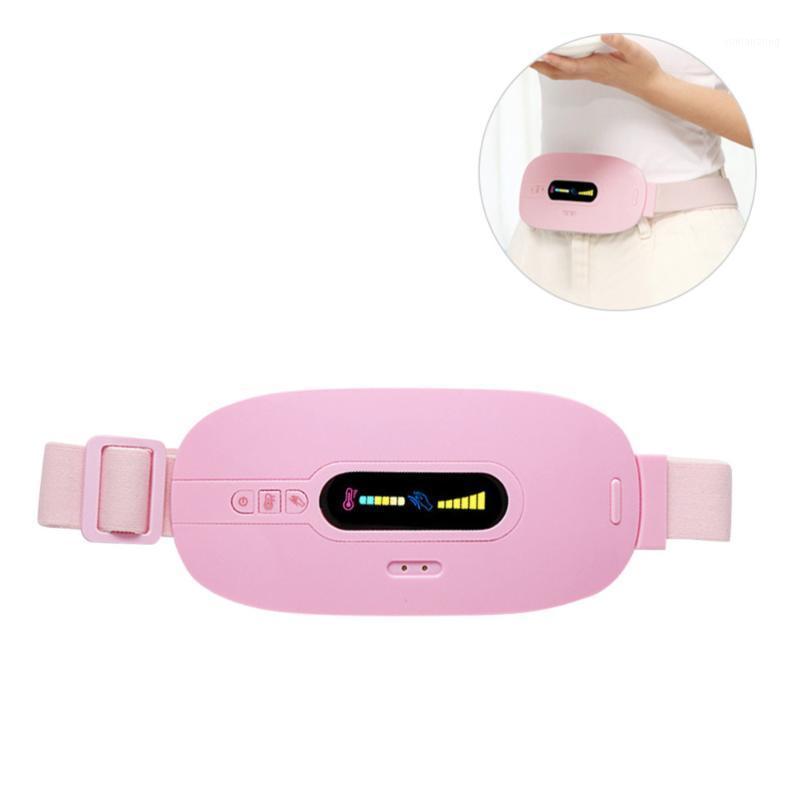 

1PC Warm Waist Belt Adjustable Uterus Stomachache Belt Waistband for Lady1, White