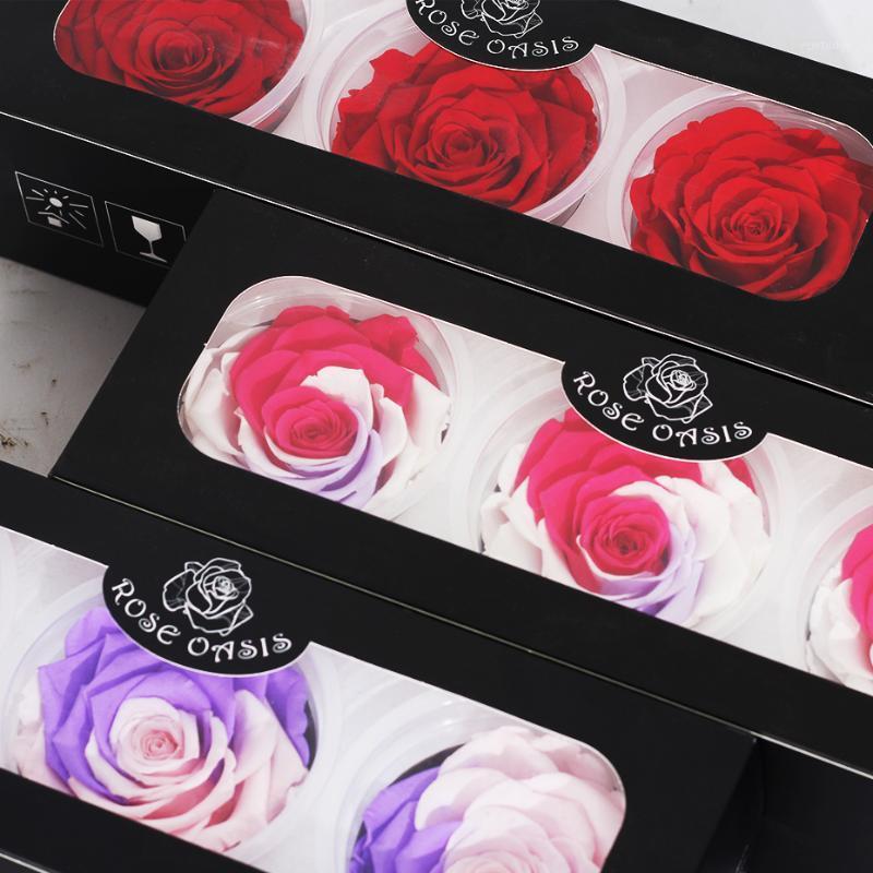 

1 Box Eternal Flores Preservadas Naturales Dried Flowers Preserved Flowers Immortal Rose 8cm Valentines Day Birthday Present1, Mini rose red
