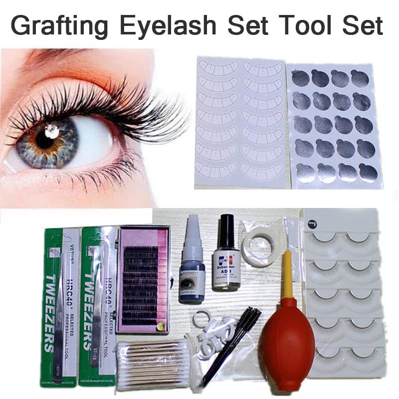 

1Set Eyelash Extension Set Special Grafting Eyelash False for Beauty Salon No Stimulating Glue Easy Grafting Tool