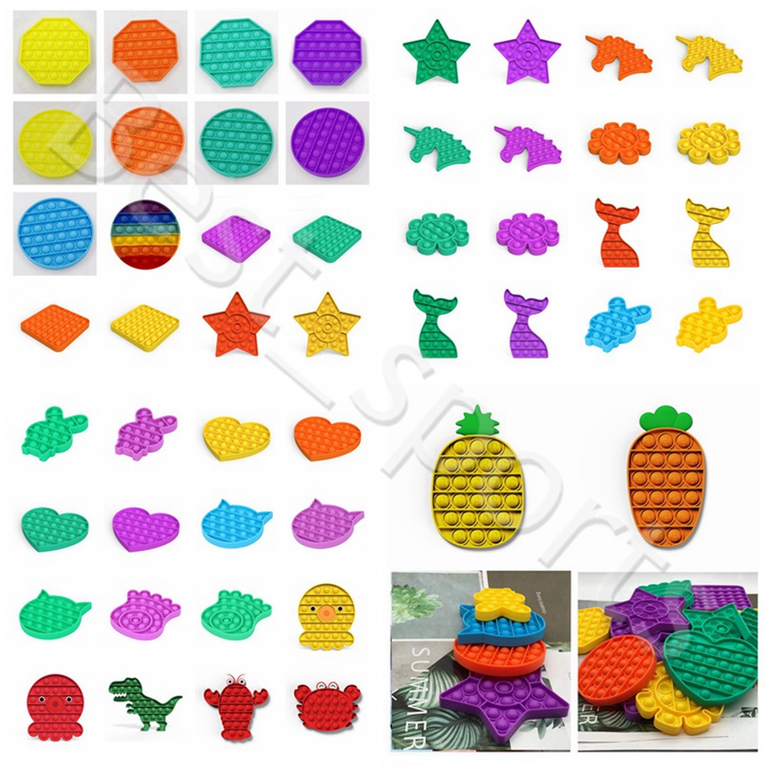 

Pop Fidget Toy Sensory Push Pop Bubble Fidget Sensory Toy Autism Special Needs Anxiety Stress Reliever for Students ZZA2974 By Sea
