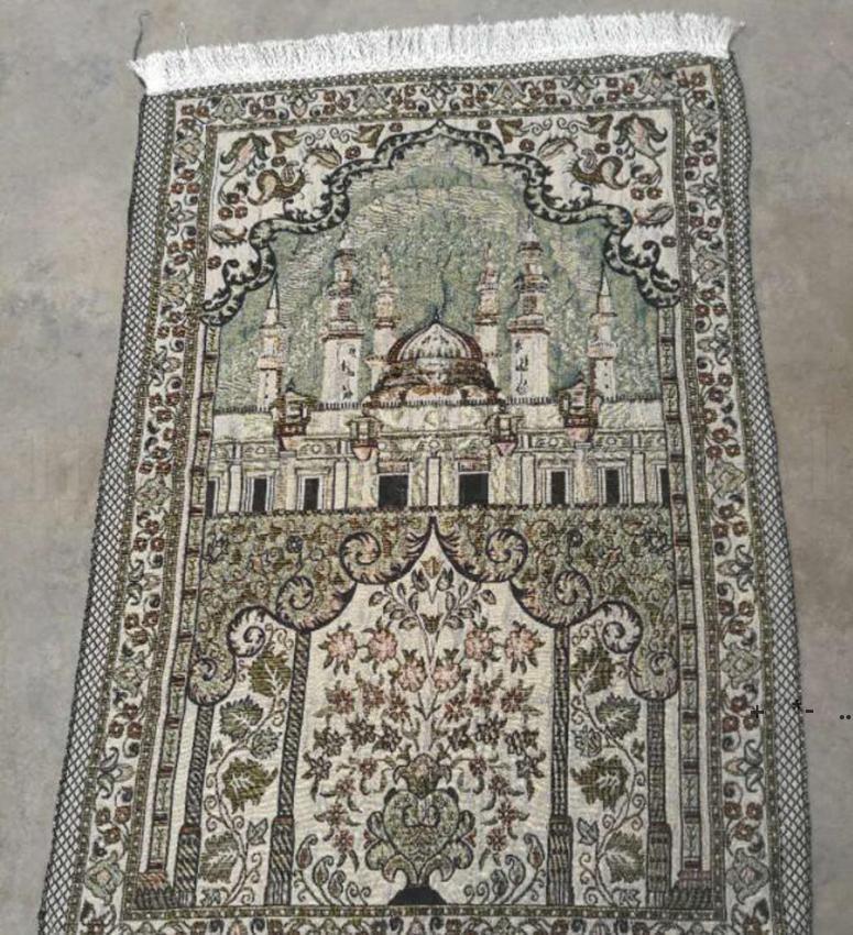 

Islamic Muslim Prayer Mat Salat Musallah Prayer Rug Tapis Carpet Tapete Banheiro Islamic Praying Mat 70*110cm by sea RRE12829, As pic