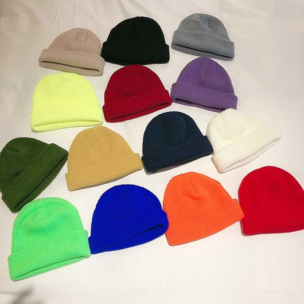 

Solid Color Casual Beanies Cap For Women Warm Knitted Winter Hat Female Fashion Simple Beanie Hats Ladies Cap Sport Hat Ladies, White