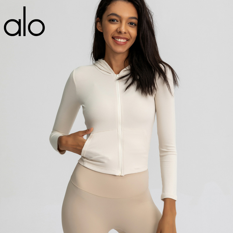 

KALAYOGA Sports jacket women's thin tight-fitting stretch quick-drying yoga clothes running tops long-sleeved fitness clothes, Yellow