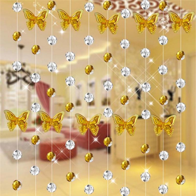 

2020 Crystal Glass Bead Curtain Luxury Living Room Bedroom Window Door Wedding Decor SW05081, Ye