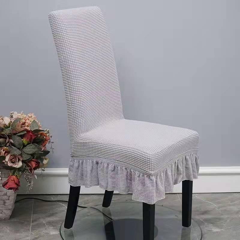 

Chair cover elastic thickening polar fleece skirt chair cover hotel dining table universal home dining