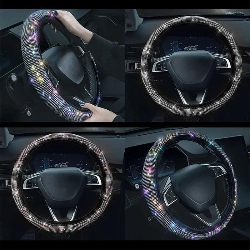 

Steering Wheel Covers Shiny Cover Silver Universal 14.5-15 Inch 37-38CM Anti-Slip