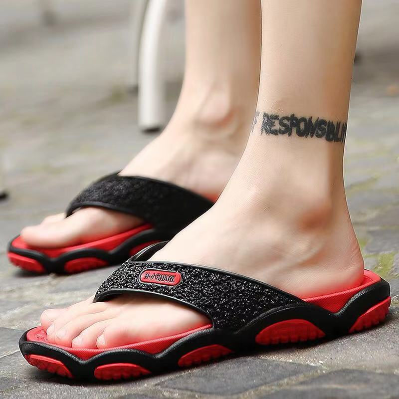 

Hot Sale-NEW Flip Flops Summer Cork Slipper Clogs sandals for men and women luxury beach couple flip flops Mayari 35-44, Black