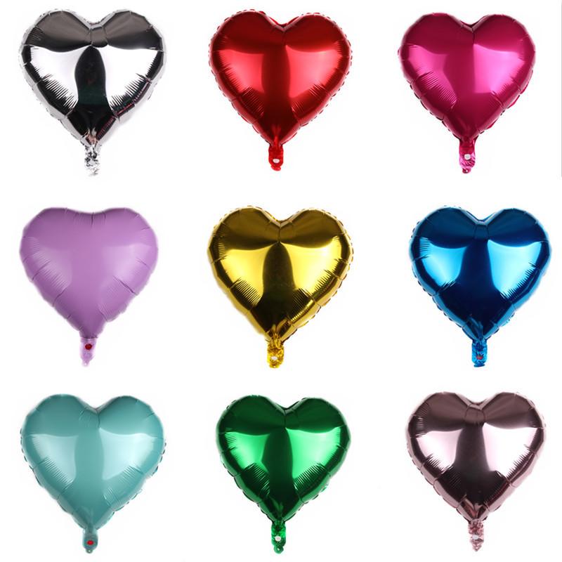 

Wedding Party Decoration Inflatable Foil Heart Balloons For Valentines Day Decor Supplies