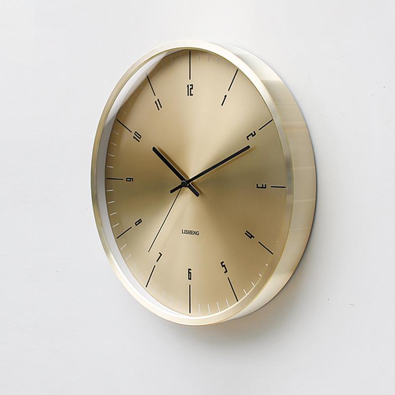 

Nordic Large Wall Clock Silent Living Room Gold Modern Creative Home Watch Clocks Luxury Metal Duvar Saatleri Home Decor FZ110