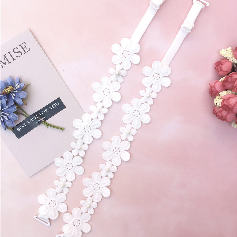 

Moly Story Decorative Flower Bra Straps Women Intimate Bra Accessories