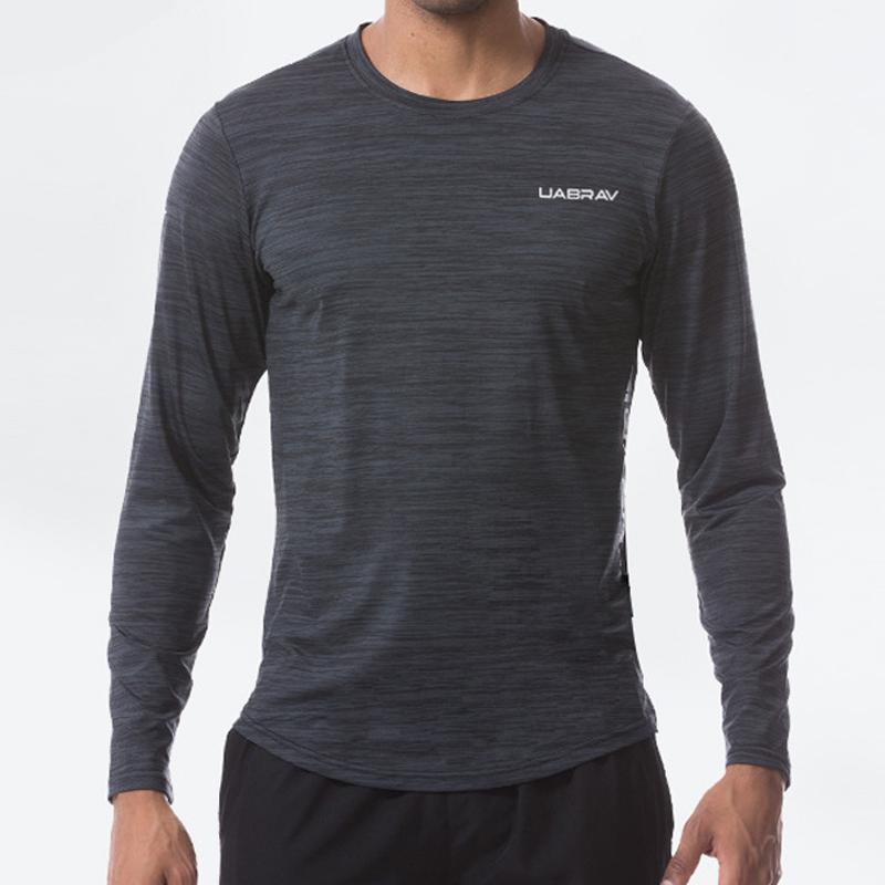

2020 autumn new quick-drying men's fitness shirt men's sportswear gym sports T-shirt long sleeve1, D324hei