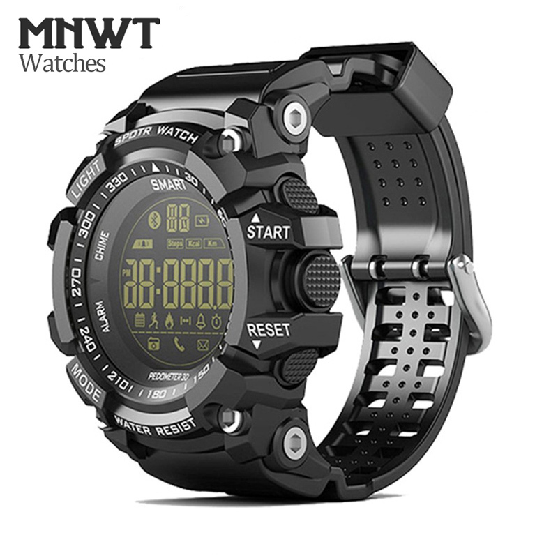 

MNWT Brand Mens Sport Watch 5ATM Waterproof Outdoor Activity Watches Fashion Clock Casual Digital Wristwatches Male 210203, Black watch
