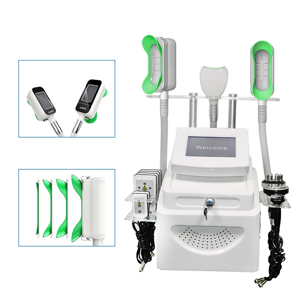 

360 cryolipolysis cool body sculpting machines RF 40k body Cavitation with 360 metal handles for body arm and double chin slimming treatment