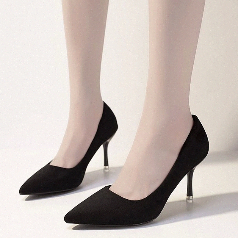 

Rimocy 7cm Sexy Party High Heels Shoes Women 2020 Autumn Fashion Satin Pointed Toe Pumps Woman Shallow Slip on Wedding Shoes #yJ5V