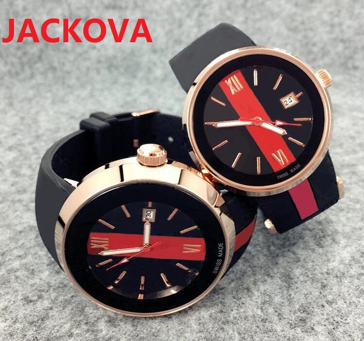 

Top Fashion Luxury Women 36MM Watches Men 40MM Chronograph Quartz Watch SportS Date high quality Wristwatches top design Nice clock rubber band, As pic