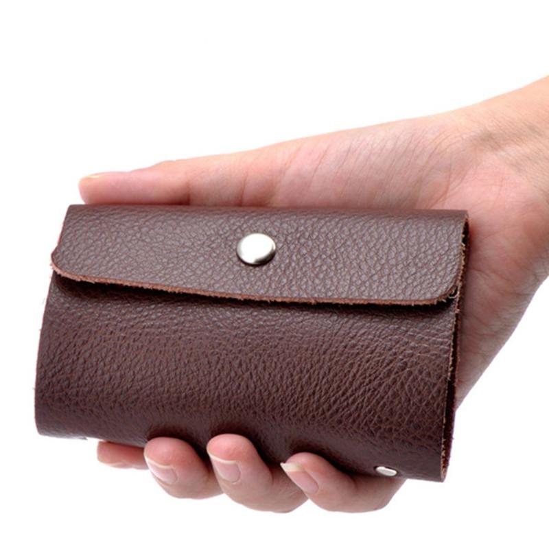 

26 Card Lots Leather Wallet Business Simple Holder Men Wallet Case Bank Card ID Holders Cardholder New Fashion, Black