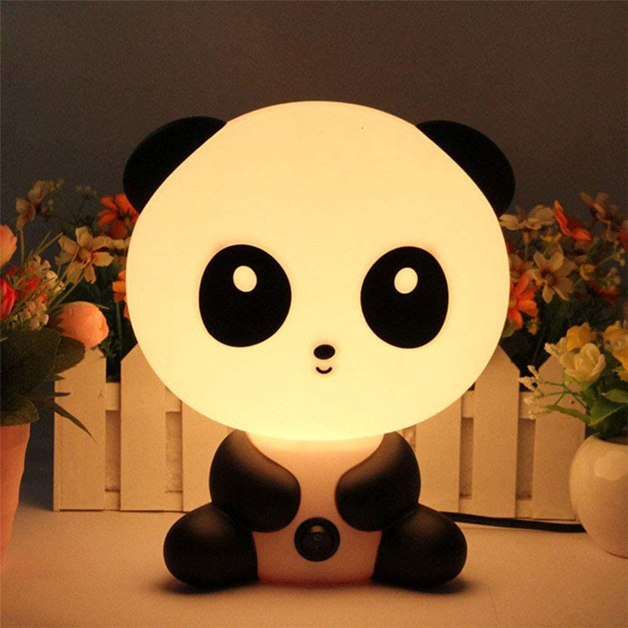 

2021 New Cartoon Panda Dog Bear Night Light Baby Kids Sleeping Bedroom for Children Bedside Living Room Christmas Gifts Eu/us Plug K195