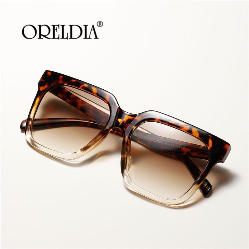 

Sunglasses Square Oversized Women Vintage Leopard Sun Glasses Metal Gradient UV400 Lunette1