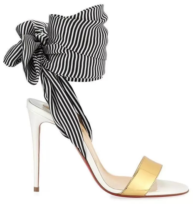 

Luxurious Sexy Women Bride Dress High Heels Sandals Red Bottom Pumps For Womens Sandals, Luxury Name Silks Design Sandal Du Desert Printed With Box EU 35-43