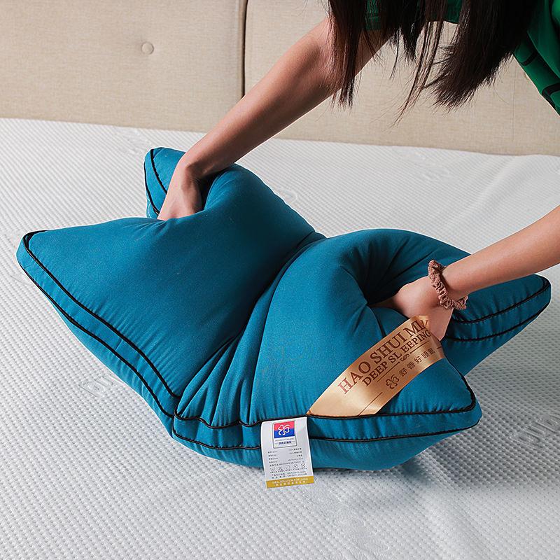 

Household Hotel Pillow Washable Single Adult Student Dormitory Pillow Core High Elastic Cervical Spine Pillowcase F8076