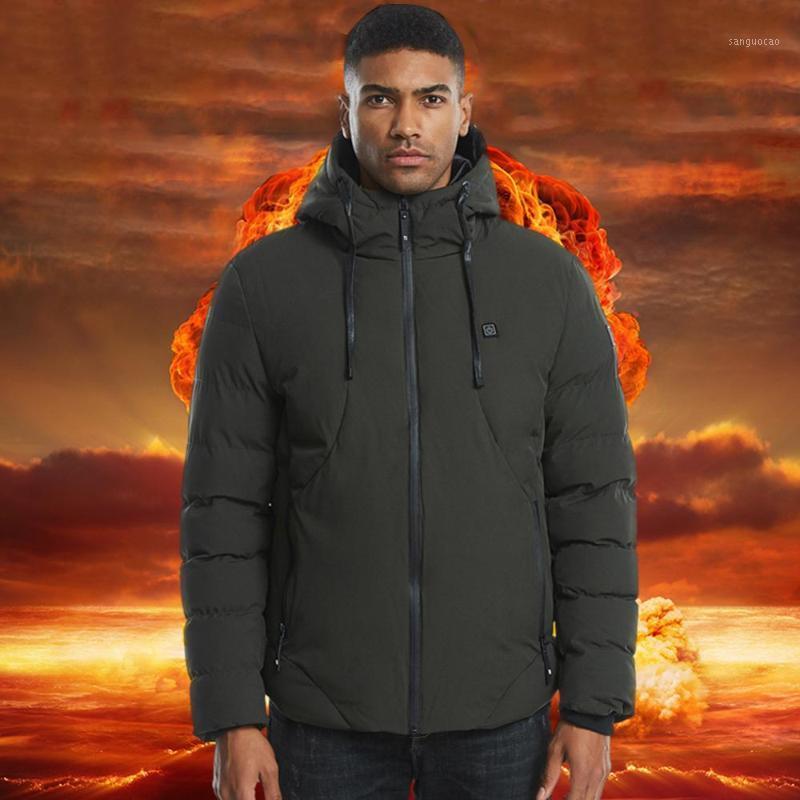 

Fashion Men Women Electric Heated Jacket Heating Waistcoat USB Thermal Warm Cloth Feather Hot Sale Plus Size Winter Jacket1, Gray
