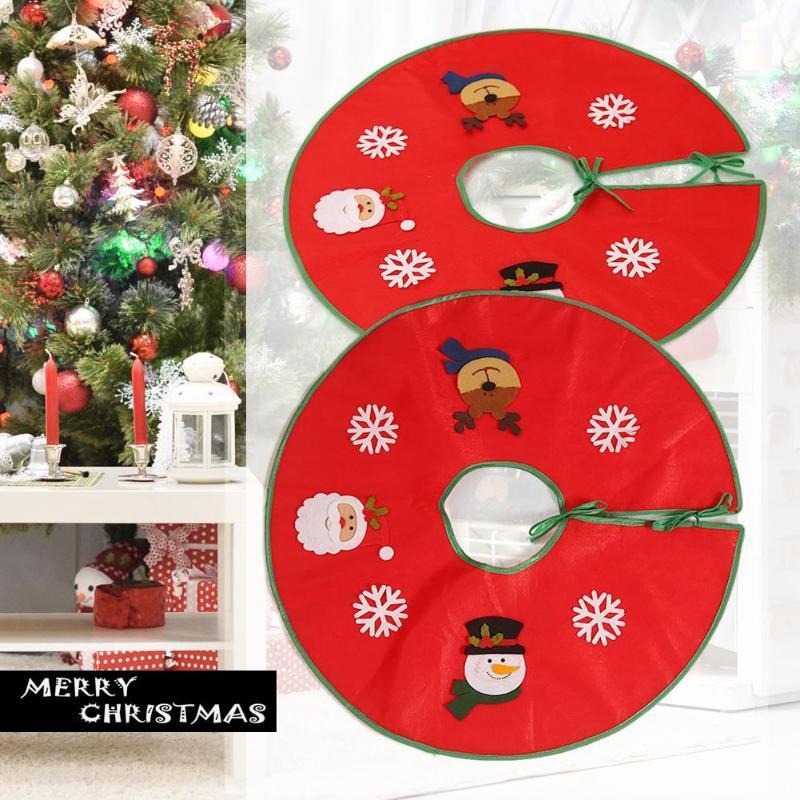 

70cm Christmas Tree skirt Non-woven Xmas Tree Skirt Carpet Party Ornaments1