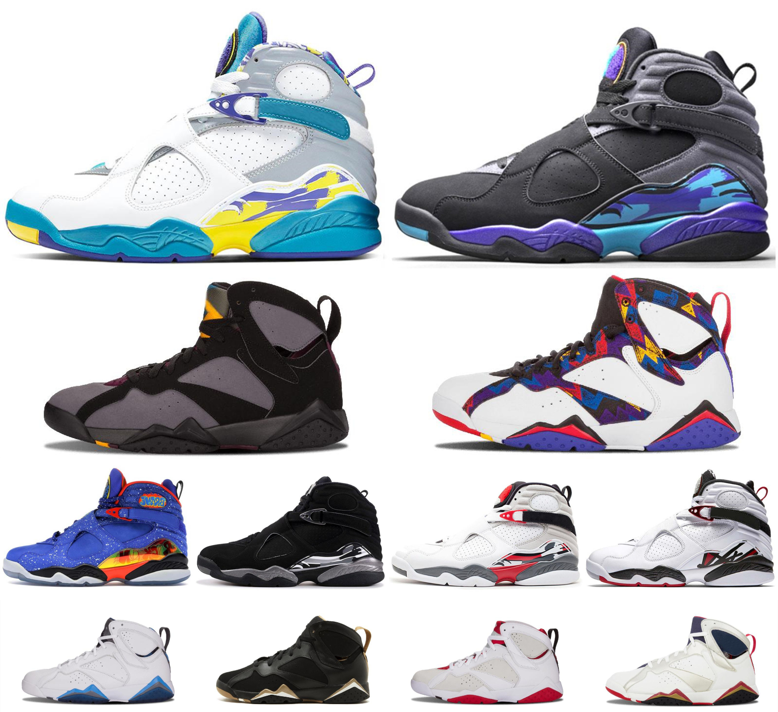 

White Basketball Allen DMP Homme 7s VII 8s French Olymipc Valentines golden womens shoes ALTERNATE Sneakers Trainers mens, Shoelace