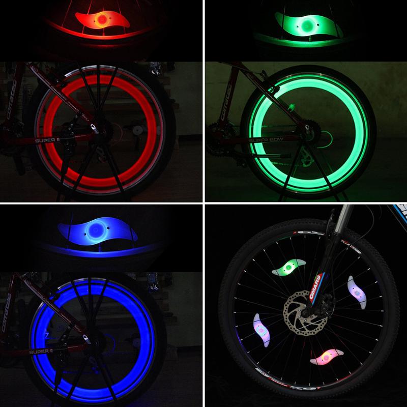 

Bicycle Spoke Light LED 3 Lighting Modes Color Tire Light Quick Installation Bike Safety Warning Equipment Accessories