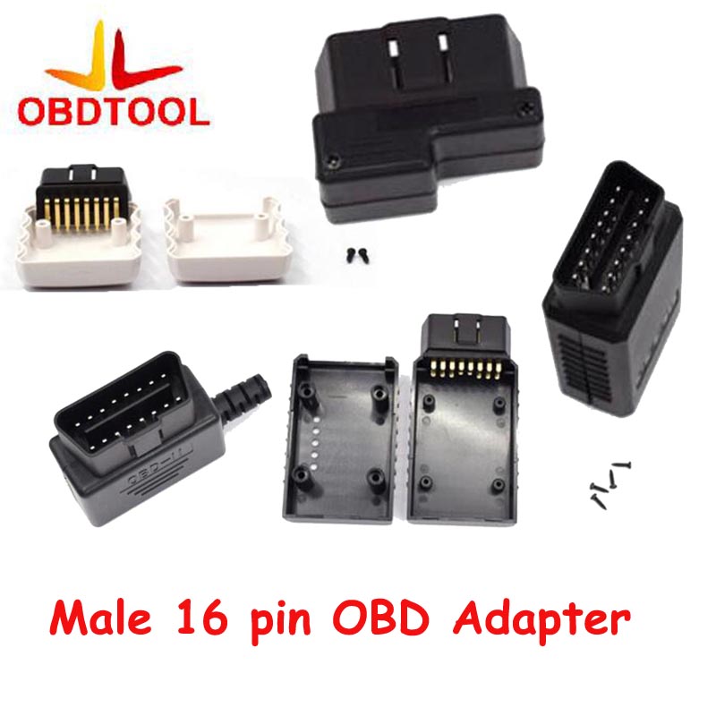 

10Pcs/lot OBD2 Obdii Cable 16 Pin OBD 2 OBDII Male Connector Plug Adapter Wiring Connector Diagnostic Tool 16 Pin Male Plug