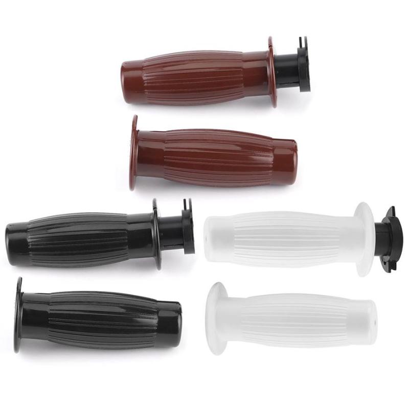 

2pcs 7/8in 22mm Motorcycle Motorbike Retro Rubber Throttle Handlebar Non-Slip Handle Grip Universal Motorcycle Accessory