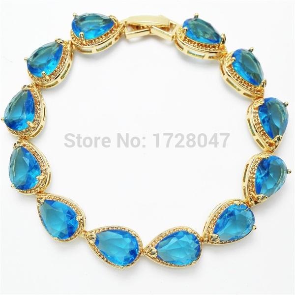 

Hot New Arrival Nice Zircon Inlay Female Bracelet Retail Wholesales Water Drop Shape Zircon Lady'S Bracelet Free Shipping