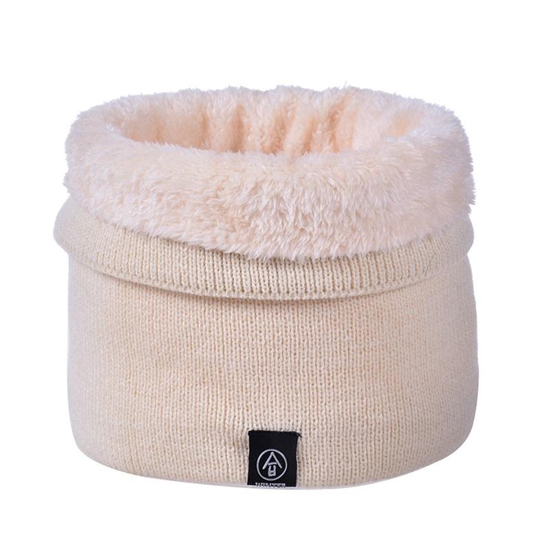 

2020 Winter Women Knitted Scarf Solid Color Snood Scarves Ladies Warm Thickened Neck Scarfs Ring Fashion