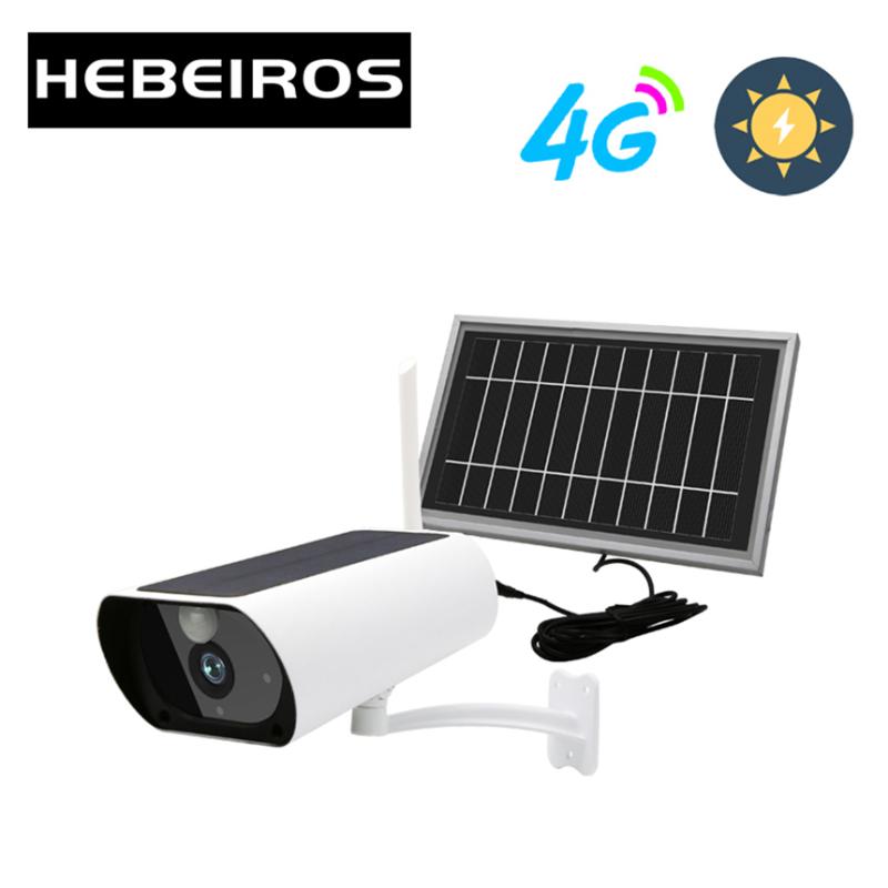 

Hebeiros Outdoor GSM 4G SIM Card Camera 1080P Solar Power WIFI IP Camera PIR Audio Battery Wireless Surveillance CCTV