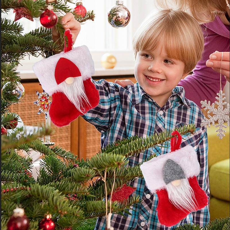 

2020 Christmas decoration Santa socks Christmas tree decoration forest garden ornaments gift bag1