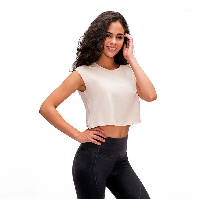 

New Yoga Top Solid Color Short Sleeved T Shirt Quick Drying Breathable Yoga Sports Fitness Clothing1, Black