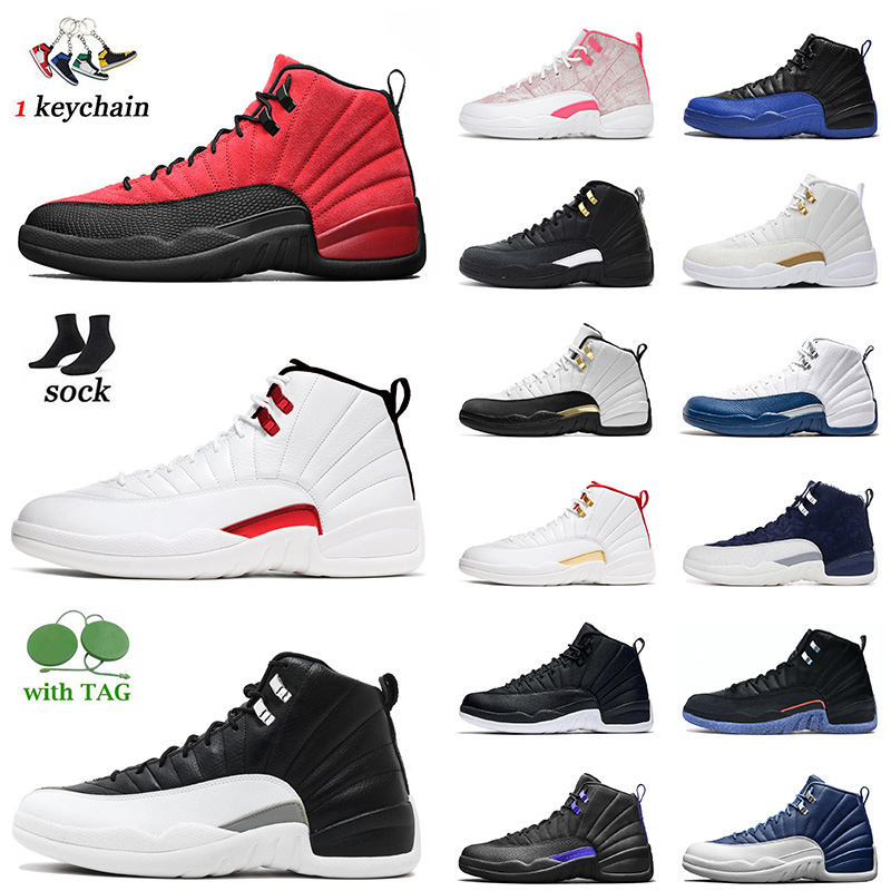 

Fashion 2022 Playoff 12 Basketball Shoes Jumpman Mens High OG Sneakers Indigo 12s Royalty Utility Reverse Flu Game Bulls FIBA French Blue Womens Jodon Sports, D41 winterized wntr 40-47