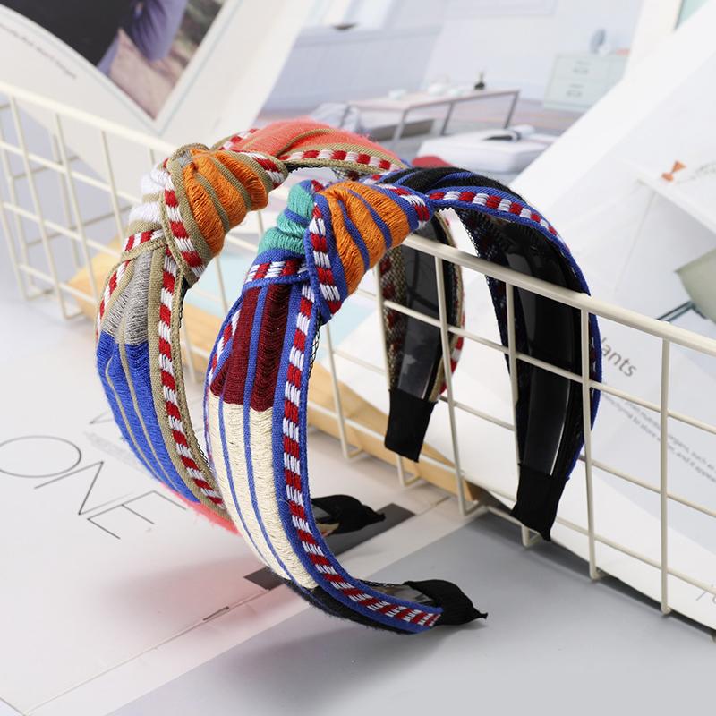 

Embroidered Flower Knot Hairbands For Women Hair Accessories For Girls Hair Band Crown Flower Headbands Women Girls