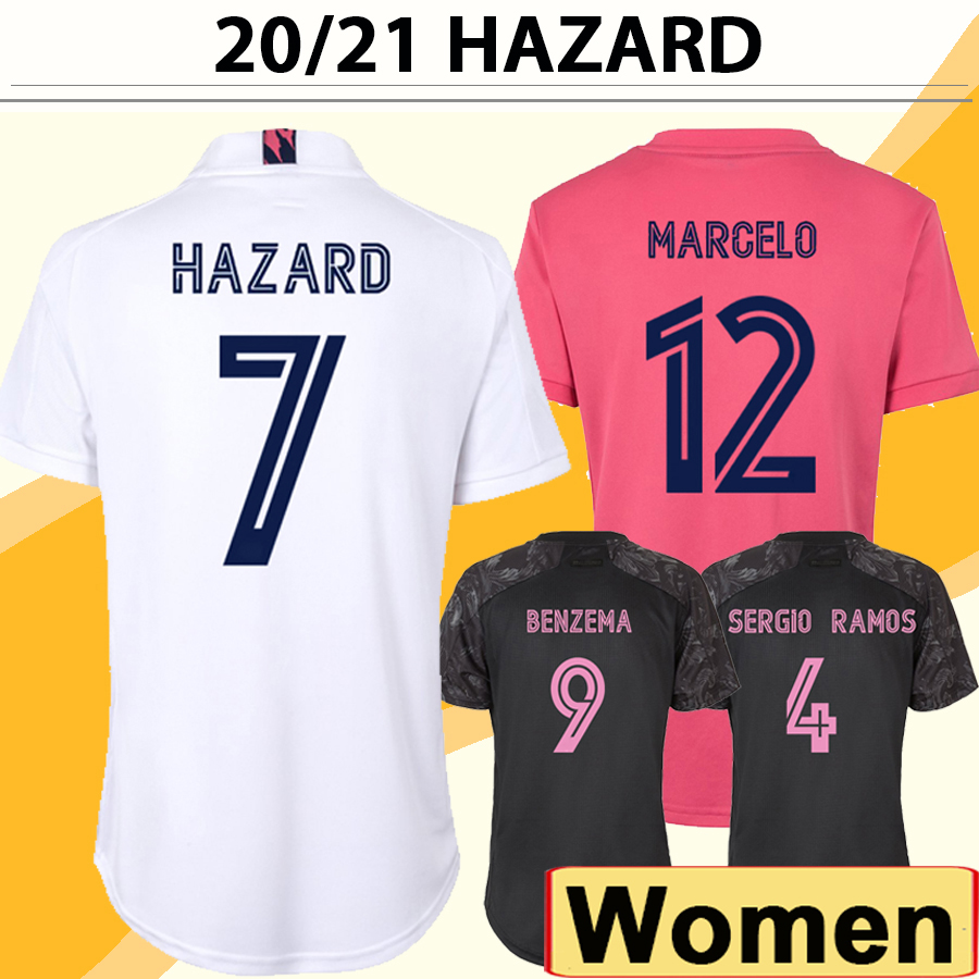 

20 21 CASEMIRO Women HAZARD MODRIC Soccer Jerseys New SERGIIO RAMOS KROOS BENZEMA MARCELO Home Away Football Shirts ISCO ASENSIO Uniforms, Nv370 2021 home no patch